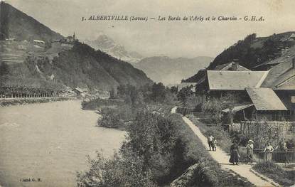 CPA FRANCE 73 " Albertville, Les bords de l'Arly et le Charvin"