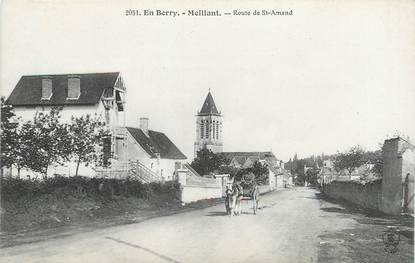 / CPA FRANCE 18 "Meillant, route de Saint Amand"