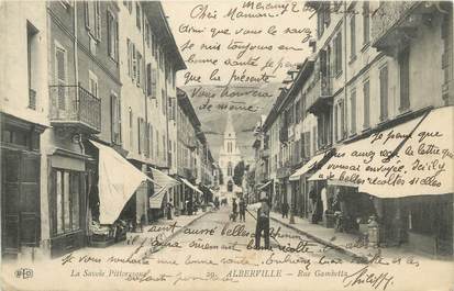 CPA FRANCE 73 " Albertville, La Rue Gambetta"