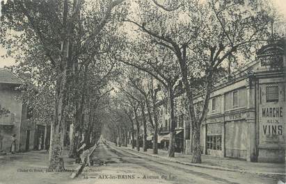 CPA FRANCE 73 " Aix les Bains, Avenue du Lac"