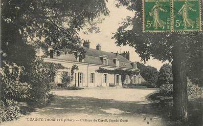 / CPA FRANCE 18 "Sainte Thorette, château de Careil"