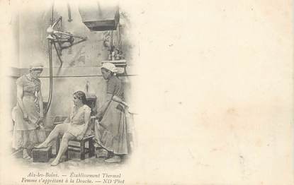 CPA FRANCE 73 " Aix les Bains, Etablissement thermal, la douche"