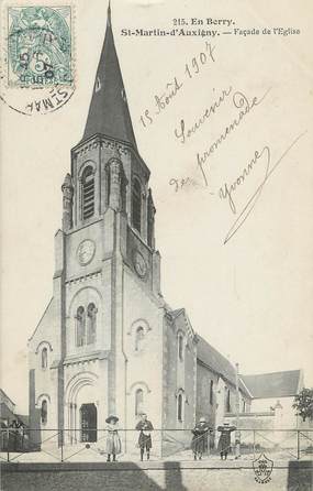 / CPA FRANCE 18 "Saint Martin d'Auxigny, église"