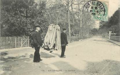 CPA FRANCE 73 " Aix les Bains, Les porteurs"