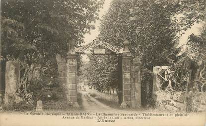 CPA FRANCE 73 " Aix les Bains, La Chaumière Savoyarde"