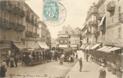 CPA FRANCE 73 " Aix les Bains, La Place Carnot"