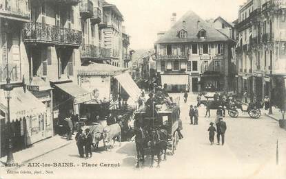 CPA FRANCE 73 " Aix les Bains, La Place Carnot"