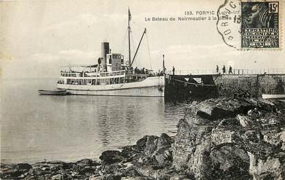 CPA FRANCE 44 "Pornic, le bateau de Noirmoutier à la Jetée"