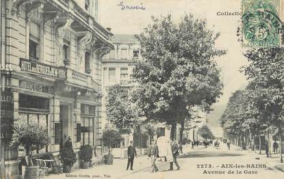 CPA FRANCE 73 " Aix les Bains, Avenue de la gare"
