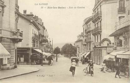 CPA FRANCE 73 " Aix les Bains, Rue de Genève"