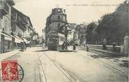 73 Savoie CPA FRANCE 73 " Aix les Bains, Rue de Genève et du Casino" / TRAMWAY