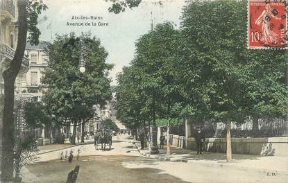 CPA FRANCE 73 " Aix les Bains, Avenue de la Gare"