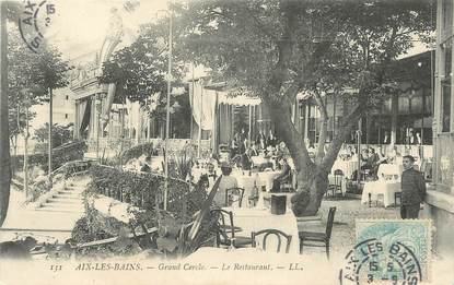 CPA FRANCE 73 " Aix les Bains, Le Restaurant du Grand Cercle"