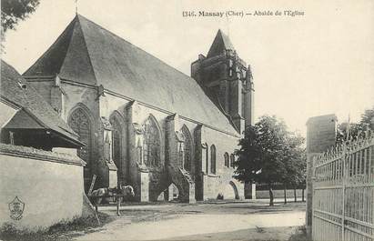 / CPA FRANCE 18 "Massay, abside de l'église"