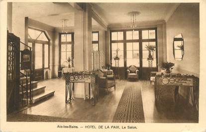 CPA FRANCE 73 " Aix les Bains, Le Salon de l'Hôtel de la Paix"