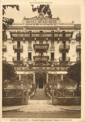 CPSM FRANCE 73 " Aix les Bains, Hôtel Beau Site"