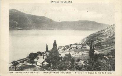 CPA FRANCE 73 " Brison St Innocent, Rive droite du Lac du Bourget"