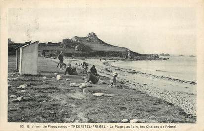 / CPA FRANCE 29 "Environs de Plougasnou, Tregastel Primel, la plage"