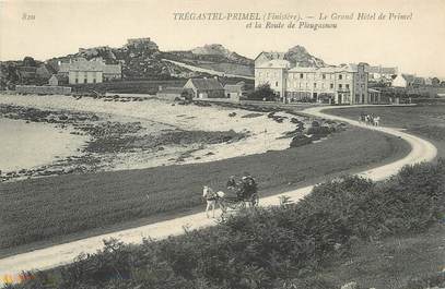 / CPA FRANCE 29 "Tregastel Primel, le grand hôtel de Primel et la route de Plougasnou"