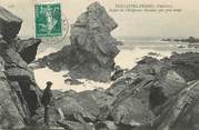 29 Finistere / CPA FRANCE 29 "Tregastel Primel, rocher de l'empereur Romain"