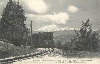 CPA FRANCE 73 " Le Mont Revard, Train arrivant au sommet" / TRAIN