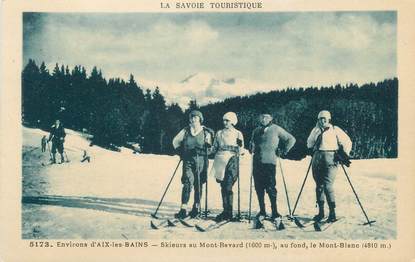 CPA FRANCE 73 " Le Mont Revard, Les skieurs" / SKI