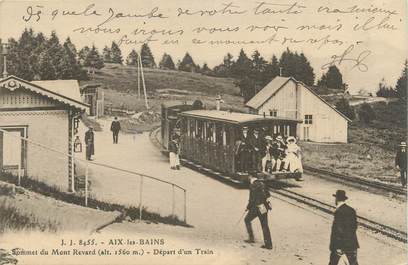 CPA FRANCE 73 " Le Mont Revard, Départ d'un train " / TRAIN