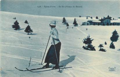 CPA FRANCE 73 " Le Mont Revard, En ski" / SKI