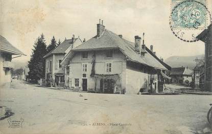 CPA FRANCE 73 "Albens, Place Centrale"