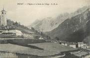 73 Savoie CPA FRANCE 73 "Peisey, L'église et l'entrée du village"