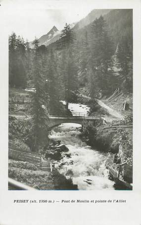 CPSM FRANCE 73 "Peisey , Pont de Moulin et Pointe de l'Alliet"