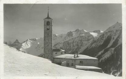 CPSM FRANCE 73 "Peisey Nancroix, L'église et le Massif de Bellecote"