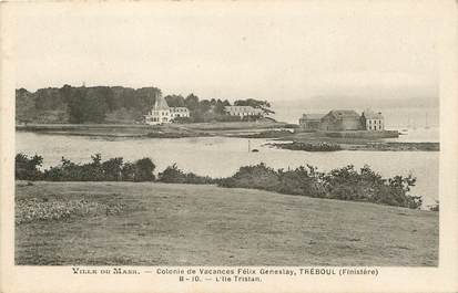 / CPA FRANCE 29 "Ville du Mans, colonie de vacances Felix Geneslay, Treboul, l'ile Tristan"