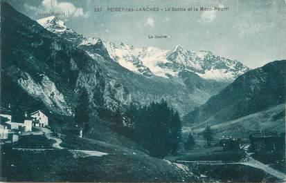 CPA FRANCE 73 "Les Lanches , La Sache et le Mont Pourri"
