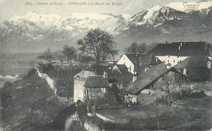 CPA FRANCE 73 "Conflans, Le massif des Bauges"