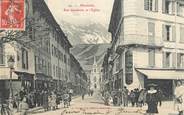 73 Savoie CPA FRANCE 73 " Albertville, Rue Gambetta et l'église"