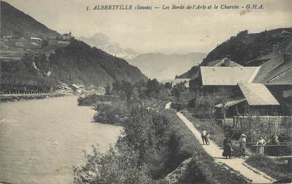 CPA FRANCE 73 " Albertville, Les bords de l'Arly et le Charvin"