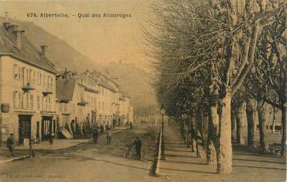 CPA FRANCE 73 " Albertville, Quai des Allobroges"