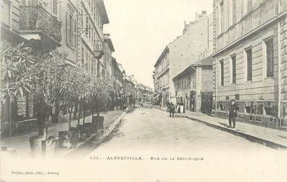 CPA FRANCE 73 " Albertville, Rue de la République"