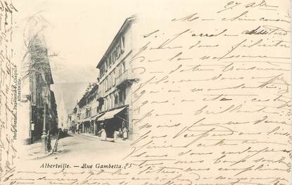 CPA FRANCE 73 " Albertville, Rue Gambetta"