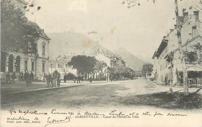 CPA FRANCE 73 " Albertville, Cours de l'Hôtel de Ville"