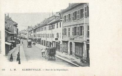 CPA FRANCE 73 " Albertville, Rue de la République"