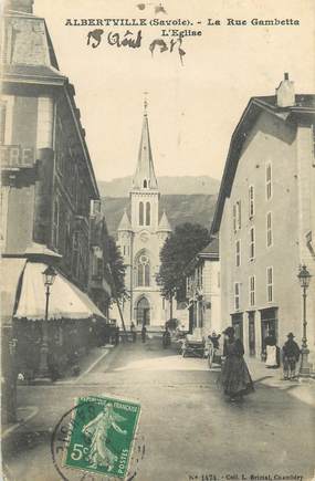 CPA FRANCE 73 " Albertville, Rue Gambetta"