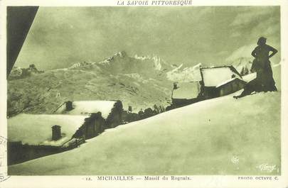 CPA FRANCE 73 " Michailles, Massif du Rognaix"