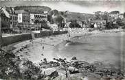 29 Finistere / CPSM FRANCE 29 "Tréboul Douarnenez, la plage des sables Blancs et les hôtels"