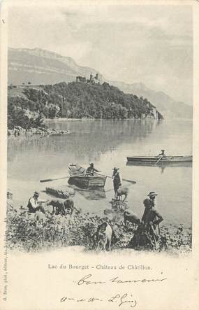 CPA FRANCE 73 " Le Lac du Bourget, Château de Châtillon"