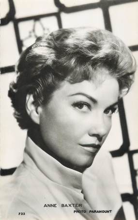 CPSM ARTISTE " Anne baxter"