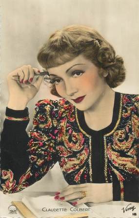 CPSM ARTISTE "Claudette Colbert"