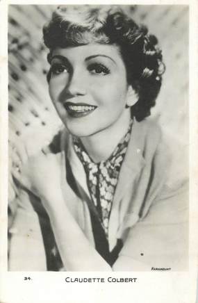 CPSM ARTISTE "Claudette Colbert"