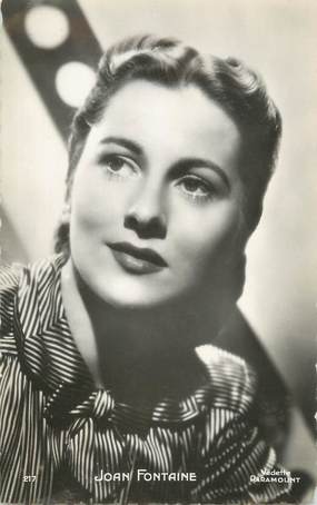 CPSM ARTISTE "Joan Fontaine"